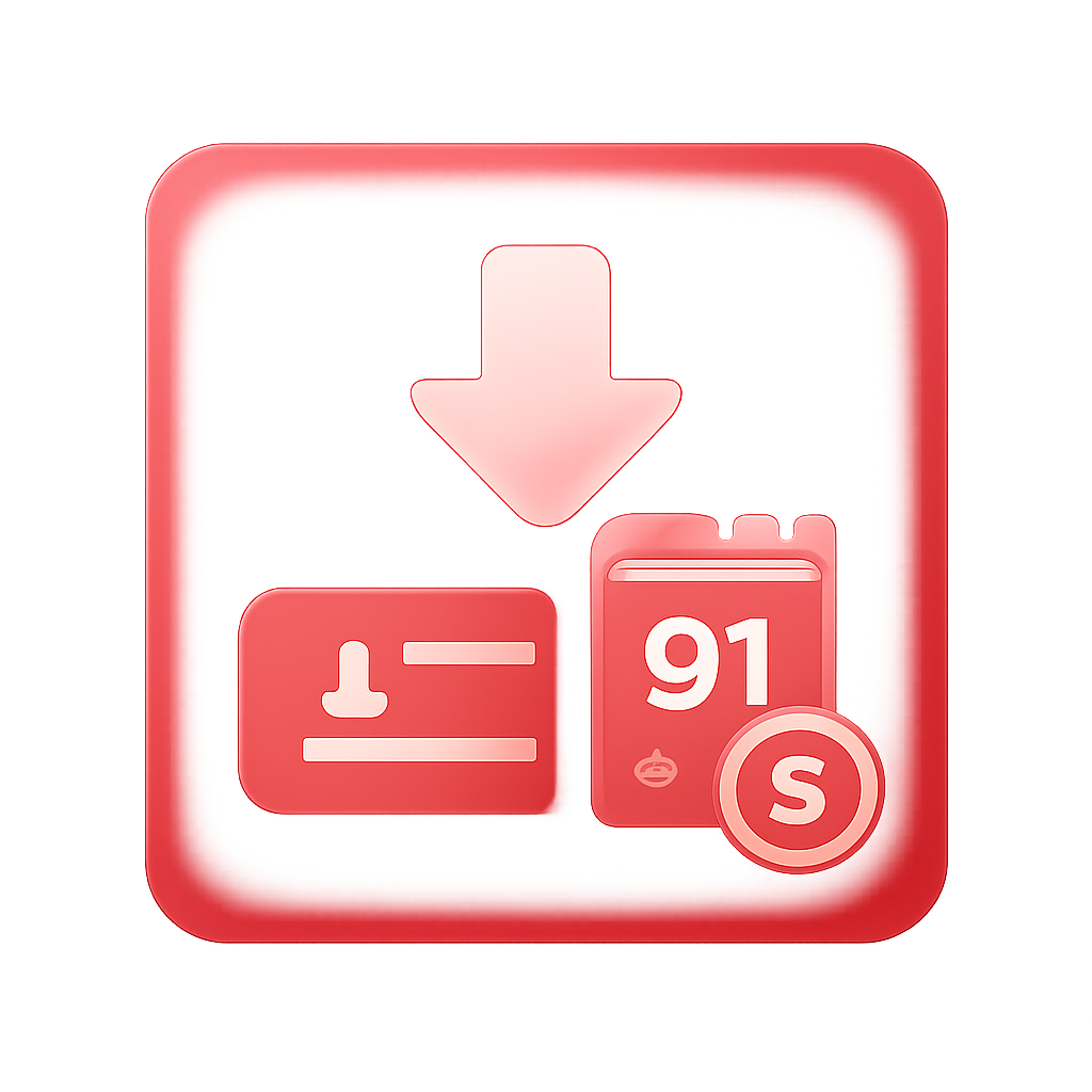 Illustration showing the steps for 91 Lottery installation.