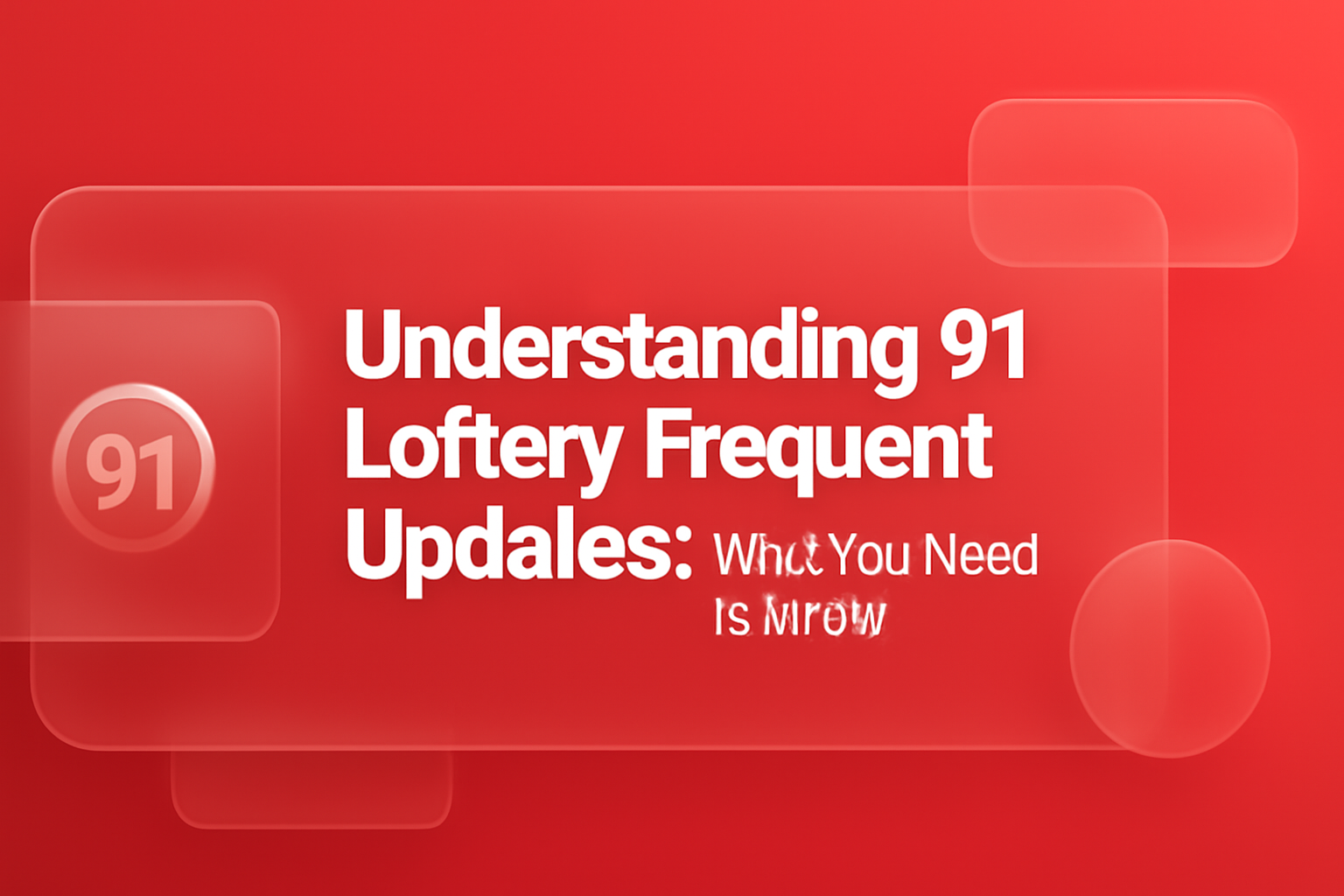 Informational image about securing your 91 Lottery account.