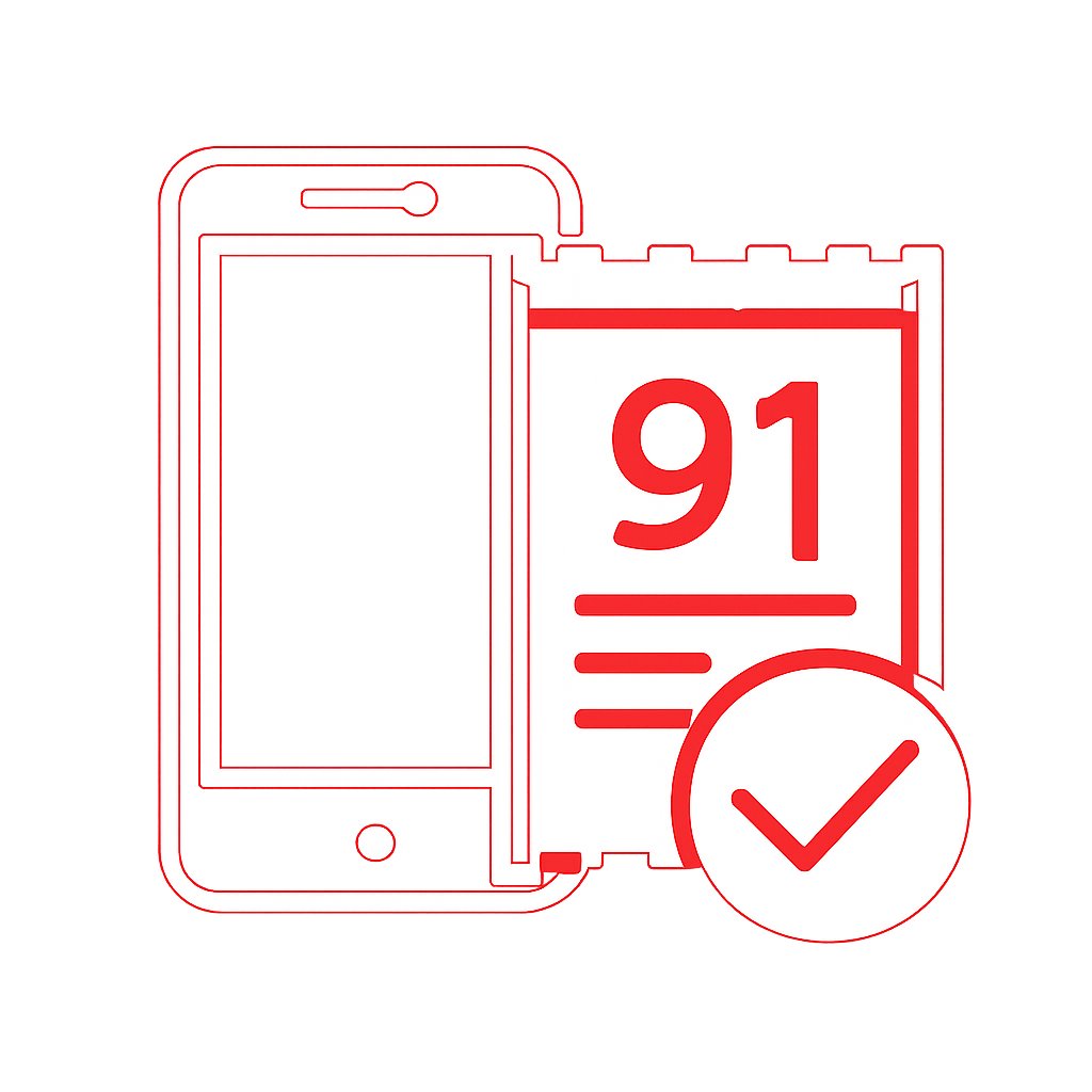 A badge illustrating the security aspects of a 91 Lottery account.