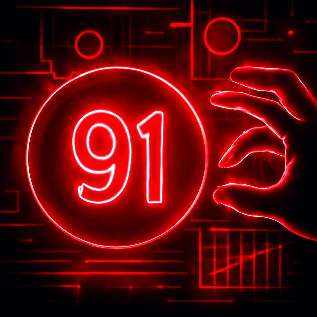 A badge illustrating the security aspects of a 91 Lottery account.
