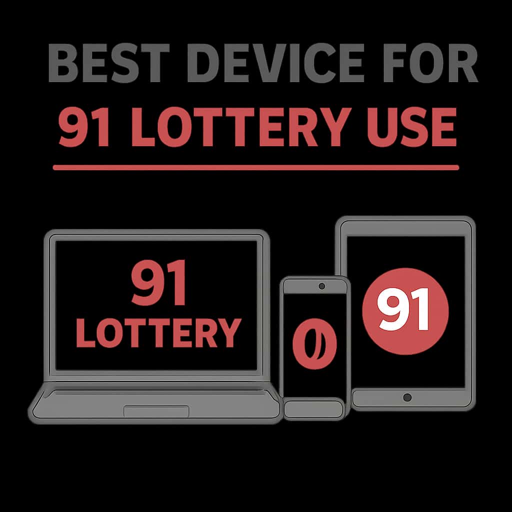 Diagram illustrating device compatibility for 91 Lottery.