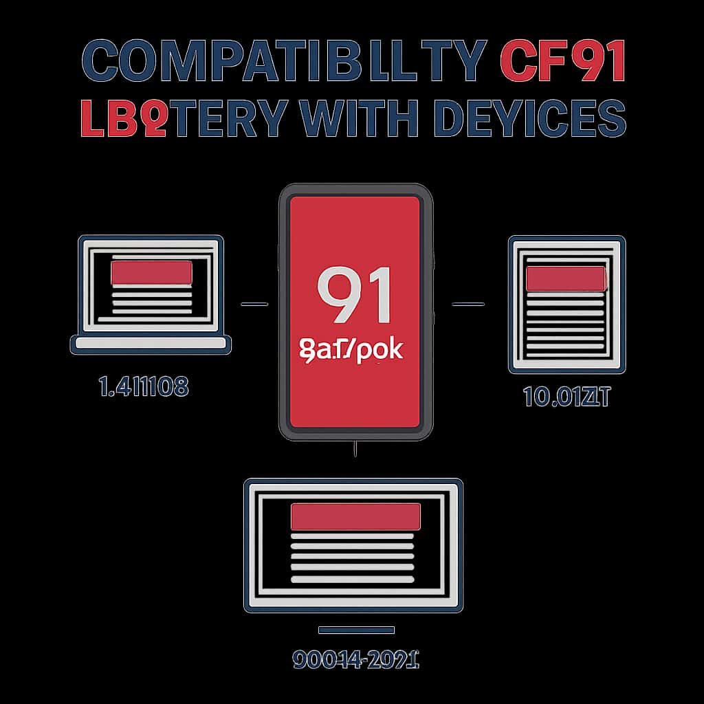 Illustration detailing compatibility aspects of 91 Lottery with devices.