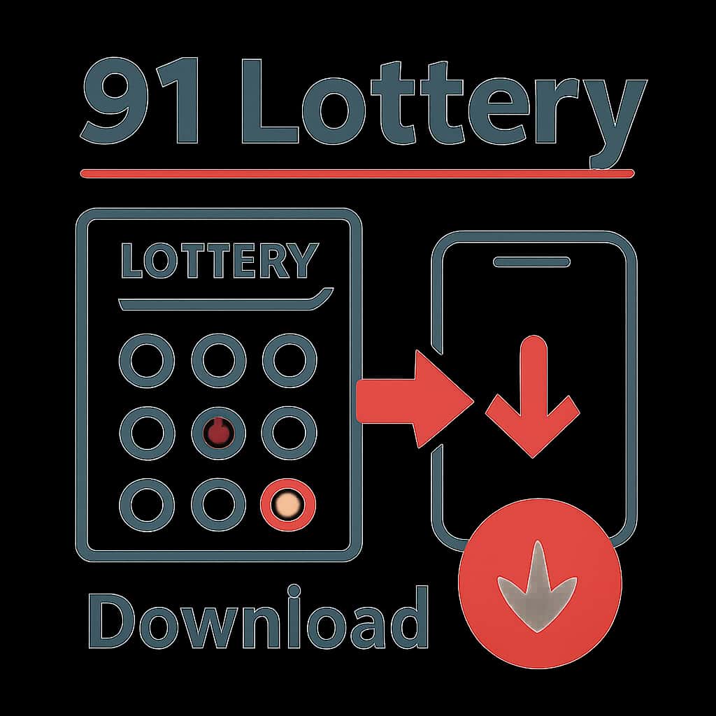 Illustration detailing the 91 Lottery Download process.