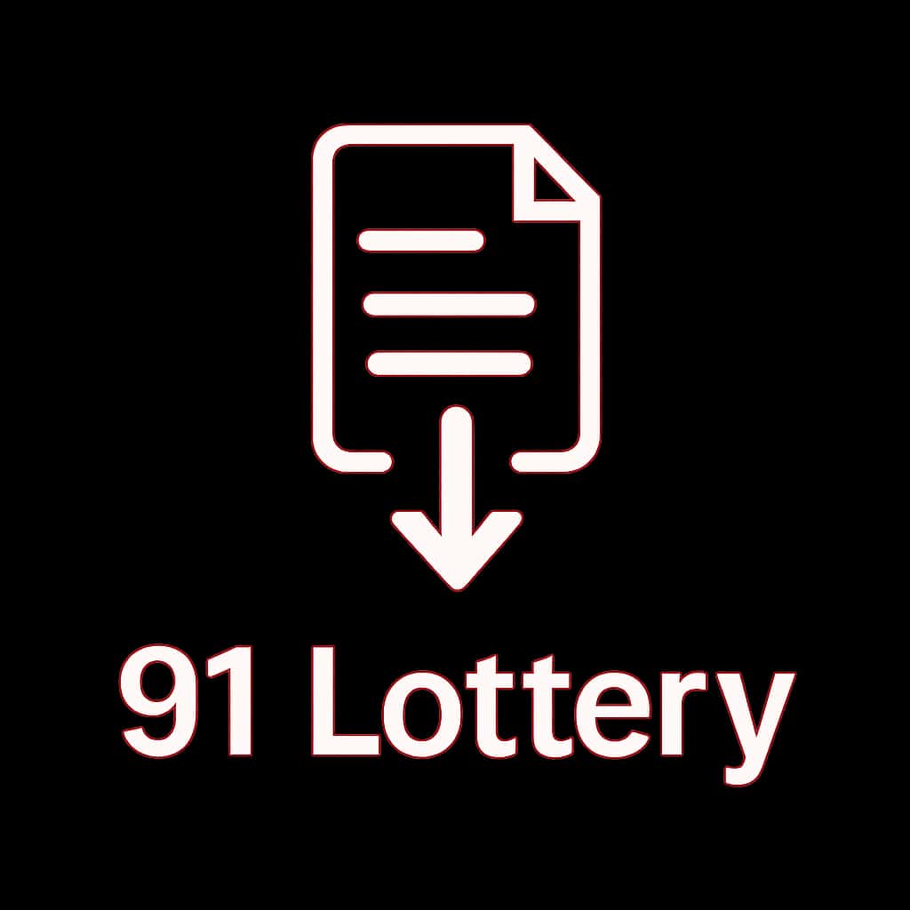 Icon representing installation guide for 91 Lottery APK.